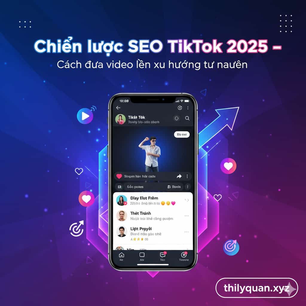 Chiến lược SEO TikTok 2025 – Cách đưa video lên xu hướng tự nhiên
