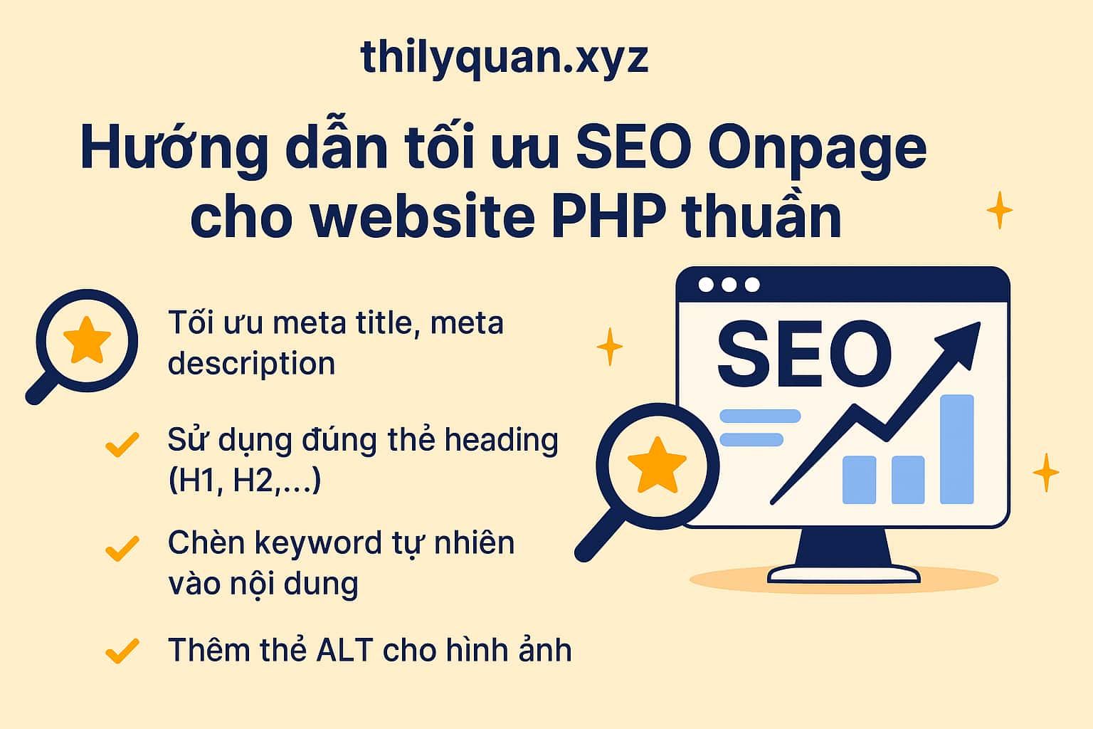 SEO Onpage cho Website PHP thuần – Hướng dẫn chi tiết A-Z (2025)