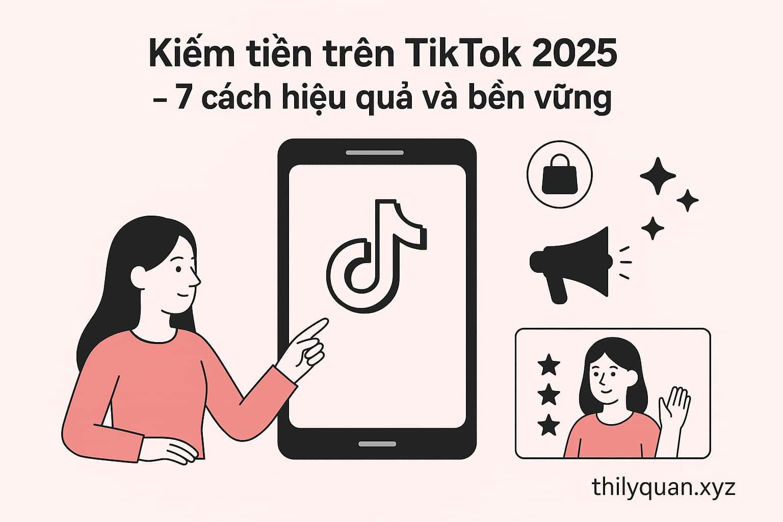 Kiếm tiền trên TikTok 2025 – 7 cách hiệu quả và bền vững