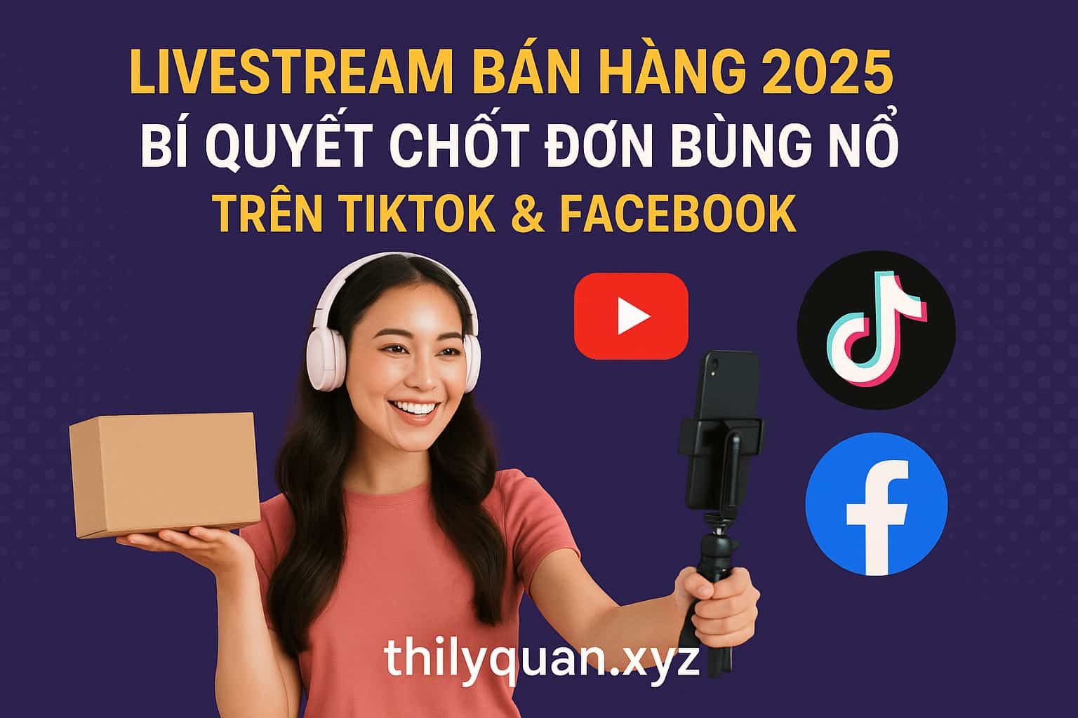 Livestream bán hàng 2025 – Bí quyết chốt đơn bùng nổ trên TikTok & Facebook