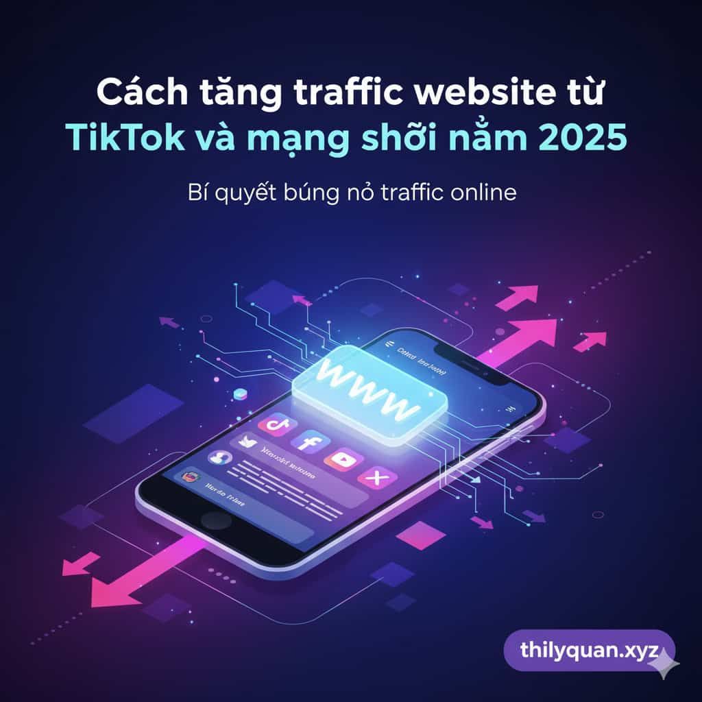 Cách tăng traffic website từ TikTok và mạng xã hội năm 2025
