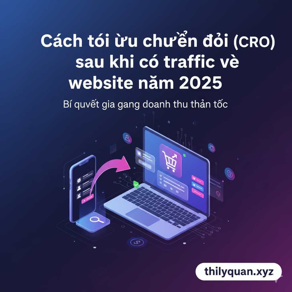 Cách tối ưu chuyển đổi (CRO) sau khi có traffic về website năm 2025