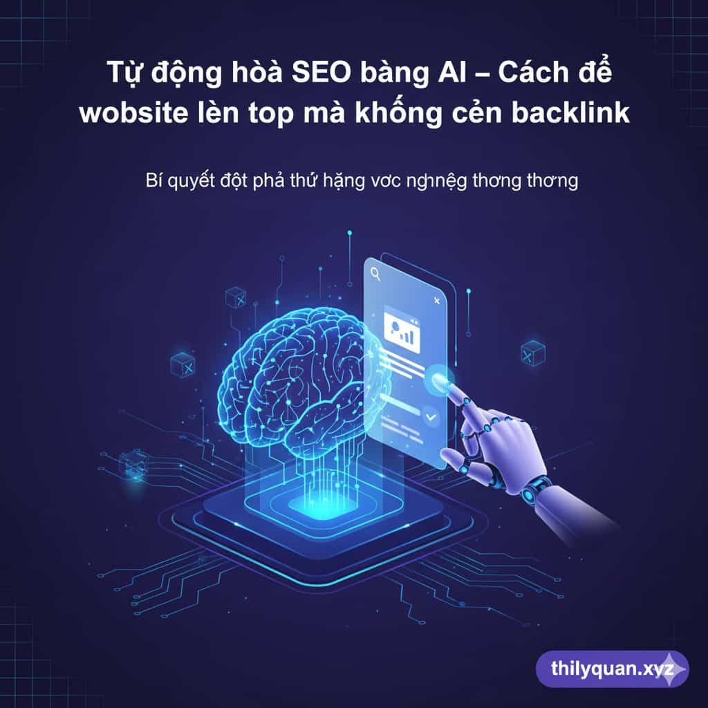 Tự động hóa SEO bằng AI – Cách để website lên top mà không cần backlink
